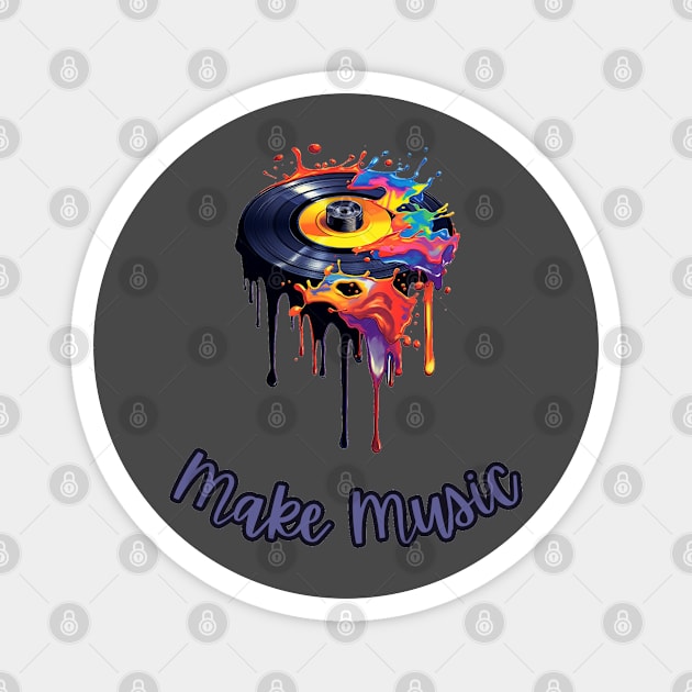 Music Quote Make Music Magnet by stickercuffs